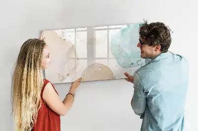 Tableau magnétique à dessiner modèle taches d'aquarelle
