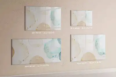Tableau magnétique à dessiner modèle taches d'aquarelle