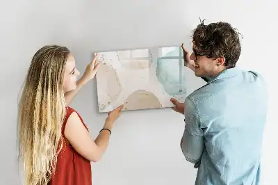Tableau magnétique à dessiner modèle taches d'aquarelle