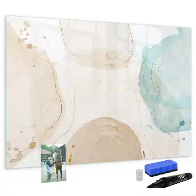 Tableau magnétique à dessiner modèle taches d'aquarelle