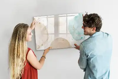 Tableau magnétique à dessiner modèle taches d'aquarelle