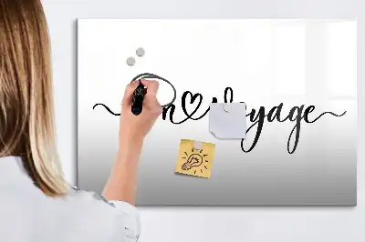 Tableau magnétique à dessiner motif Bon voyage