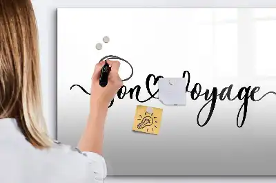 Tableau magnétique à dessiner motif Bon voyage