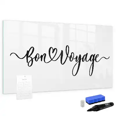 Tableau magnétique à dessiner motif Bon voyage