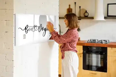 Tableau magnétique à dessiner motif Bon voyage