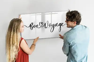 Tableau magnétique à dessiner motif Bon voyage