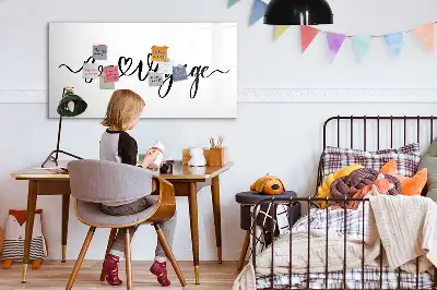 Tableau magnétique à dessiner motif Bon voyage