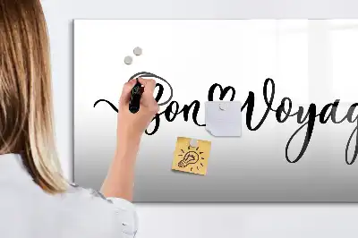 Tableau magnétique à dessiner motif Bon voyage