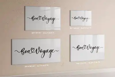 Tableau magnétique à dessiner motif Bon voyage