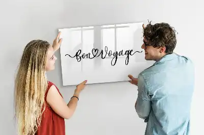 Tableau magnétique à dessiner motif Bon voyage
