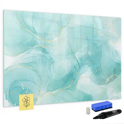 Tableau magnétique pour dessiner motif abstraction de marbre