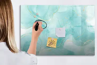 Tableau magnétique pour dessiner motif abstraction de marbre