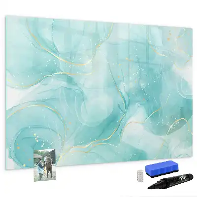 Tableau magnétique pour dessiner motif abstraction de marbre