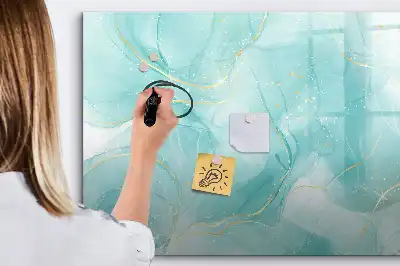 Tableau magnétique pour dessiner motif abstraction de marbre