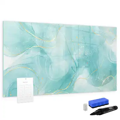 Tableau magnétique pour dessiner motif abstraction de marbre