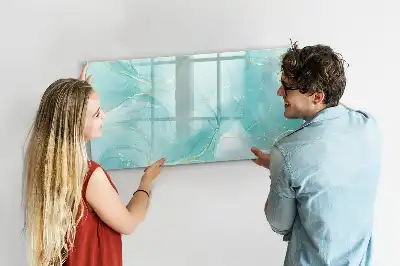 Tableau magnétique pour dessiner motif abstraction de marbre