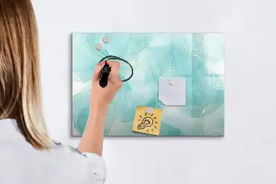 Tableau magnétique pour dessiner motif abstraction de marbre