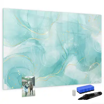 Tableau magnétique pour dessiner motif abstraction de marbre