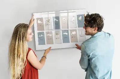 Tableau magnétique à dessiner avec motifs de chats