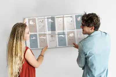 Tableau magnétique à dessiner avec motifs de chats