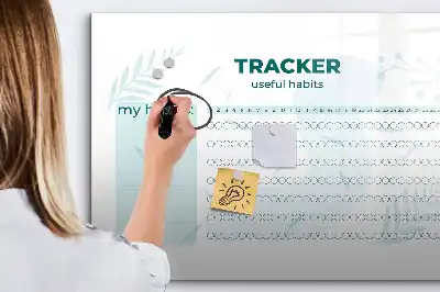 Planificateur d'habitudes tableau magnétique pour dessiner