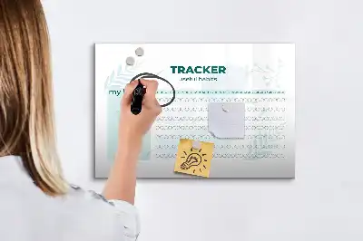 Planificateur d'habitudes tableau magnétique pour dessiner