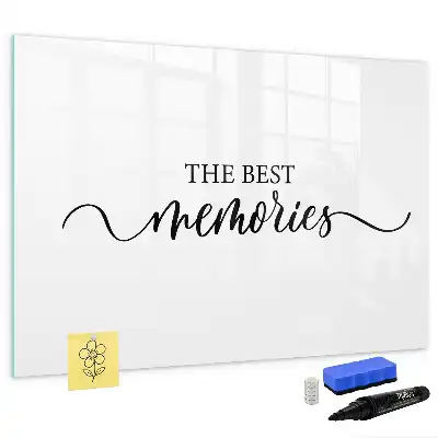 Tableau magnétique à dessiner modèle texte souvenirs