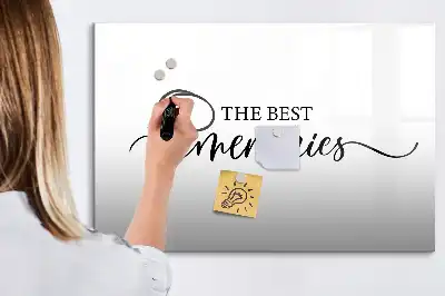 Tableau magnétique à dessiner modèle texte souvenirs
