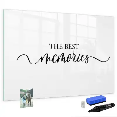 Tableau magnétique à dessiner modèle texte souvenirs