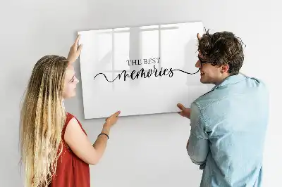 Tableau magnétique à dessiner modèle texte souvenirs