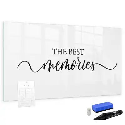 Tableau magnétique à dessiner modèle texte souvenirs