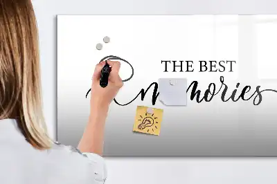 Tableau magnétique à dessiner modèle texte souvenirs