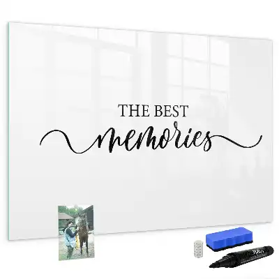 Tableau magnétique à dessiner modèle texte souvenirs
