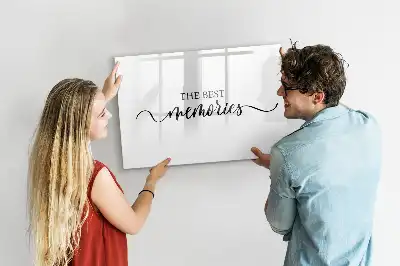 Tableau magnétique à dessiner modèle texte souvenirs