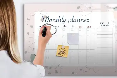 Tableau magnétique pour dessiner planificateur mensuel