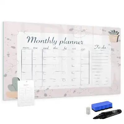 Tableau magnétique pour dessiner planificateur mensuel