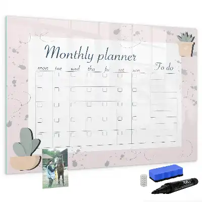Tableau magnétique pour dessiner planificateur mensuel