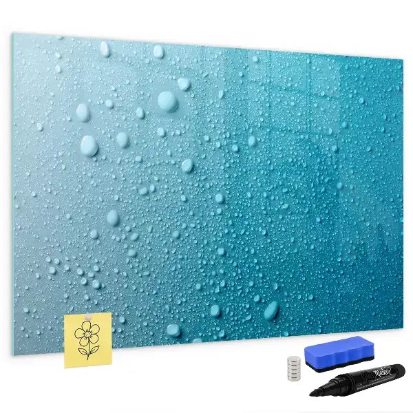Tableau magnétique à dessiner modèle gouttes d'eau