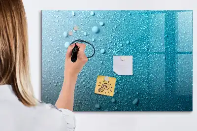 Tableau magnétique à dessiner modèle gouttes d'eau