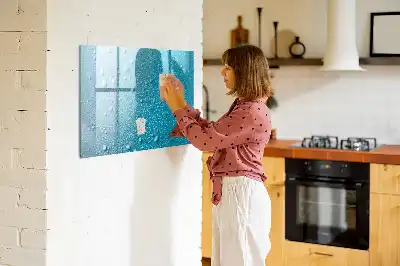 Tableau magnétique à dessiner modèle gouttes d'eau