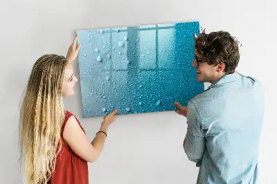 Tableau magnétique à dessiner modèle gouttes d'eau