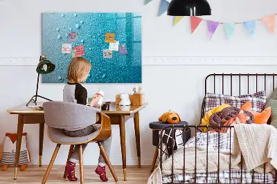 Tableau magnétique à dessiner modèle gouttes d'eau