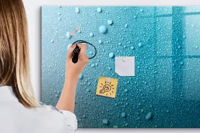 Tableau magnétique à dessiner modèle gouttes d'eau