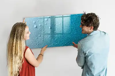 Tableau magnétique à dessiner modèle gouttes d'eau