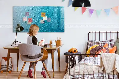 Tableau magnétique à dessiner modèle gouttes d'eau