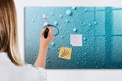 Tableau magnétique à dessiner modèle gouttes d'eau