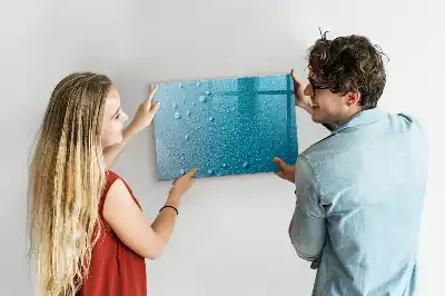 Tableau magnétique à dessiner modèle gouttes d'eau