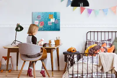 Tableau magnétique à dessiner modèle gouttes d'eau