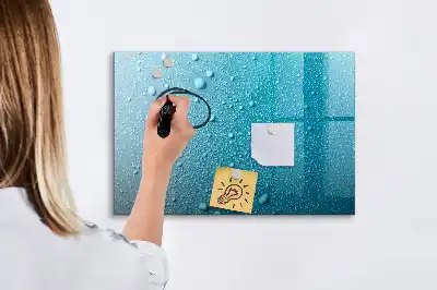 Tableau magnétique à dessiner modèle gouttes d'eau
