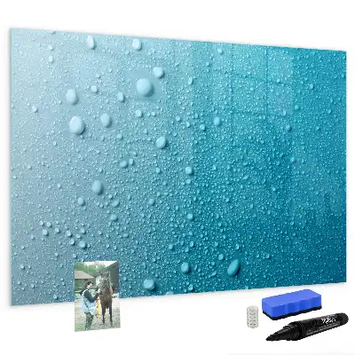 Tableau magnétique à dessiner modèle gouttes d'eau